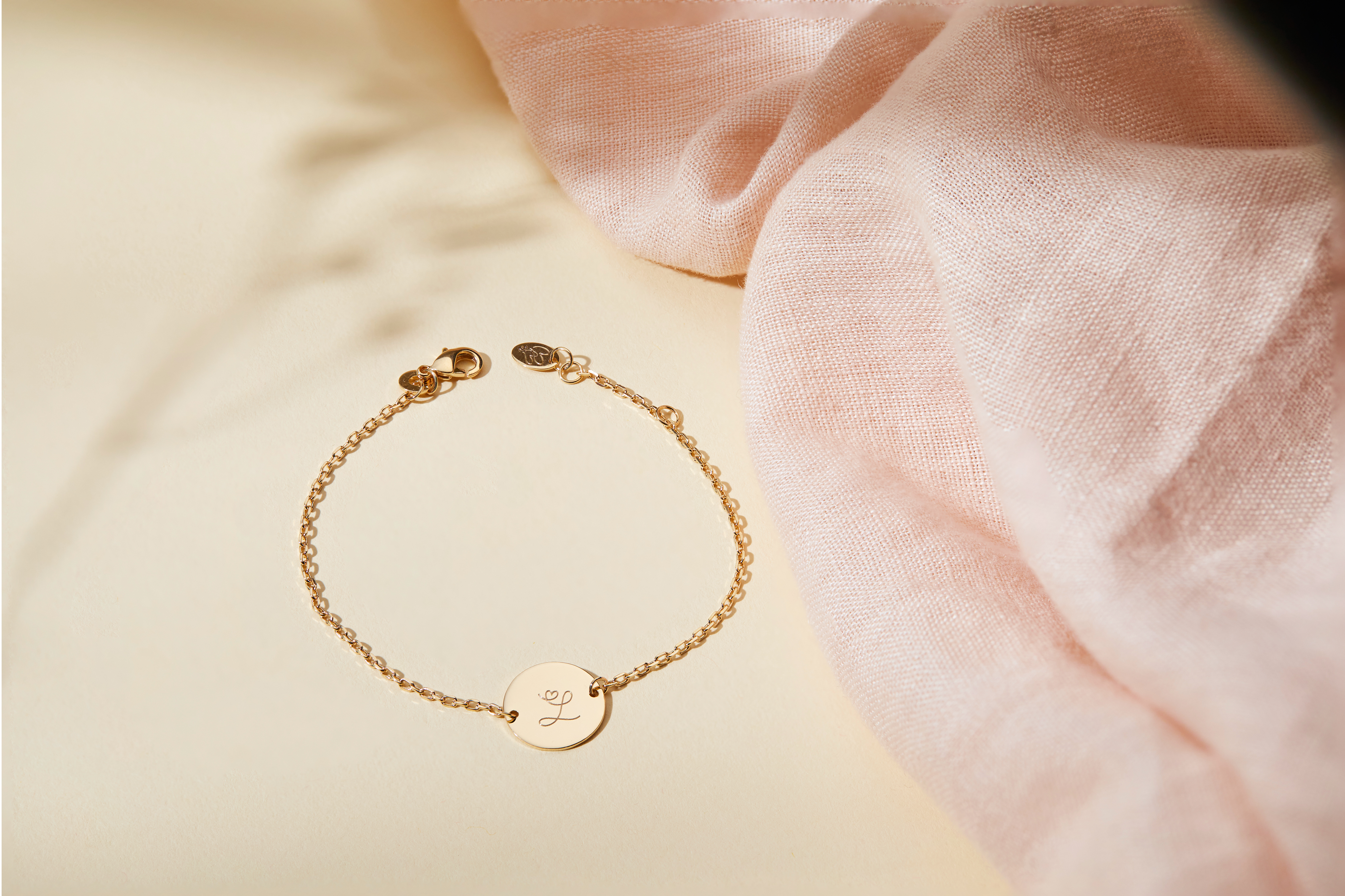 Bracelet Alphabet Coeur Personnalisé