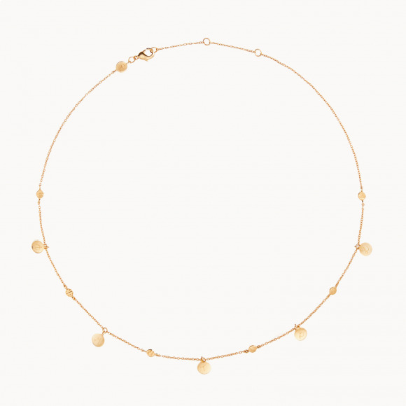 Personalisierte Boho Halskette vergoldet merci maman