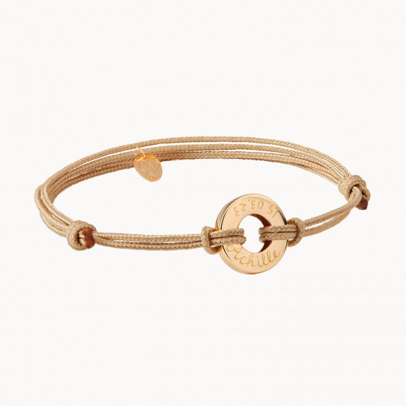 Bracciale Unity personalizzato placcato oro merci maman