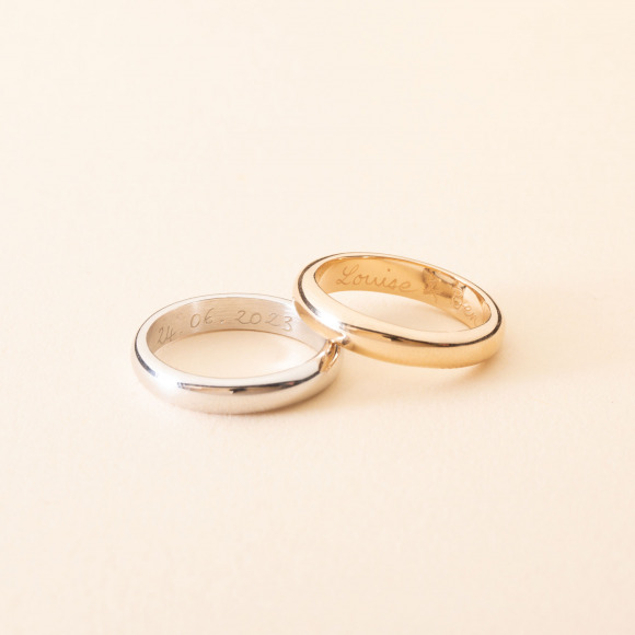 Anillo personalizado de banda