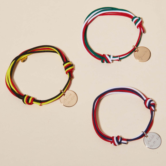 Personalisiertes Olympic Armband vergoldet merci maman
