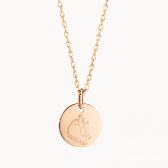 Piccola Collana personalizzata placcato oro merci maman