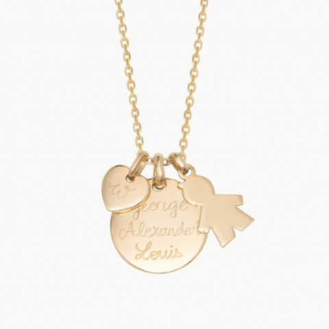 The Duchess Necklace gold plated  merci maman