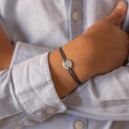 Bracelet personnalisé Mini Pastille plaqué or merci maman