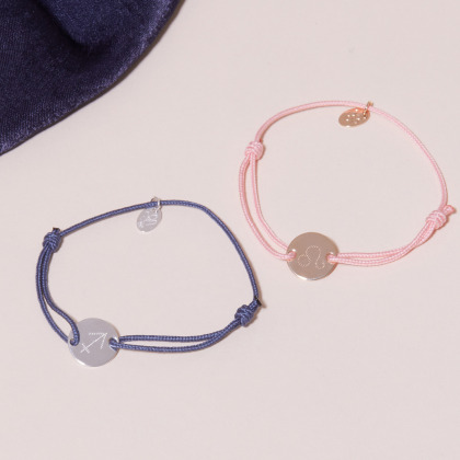 Personalisiertes Sternzeichen Armband vergoldet merci maman