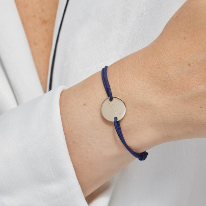 Personalisiertes Sternbild Armband vergoldet merci maman