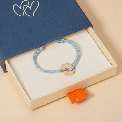 Bracelet personnalisé Mini Cible en or 9 carats merci maman