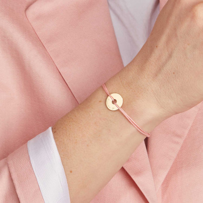 Bracelet personnalisé Cible en or 9 carats merci maman