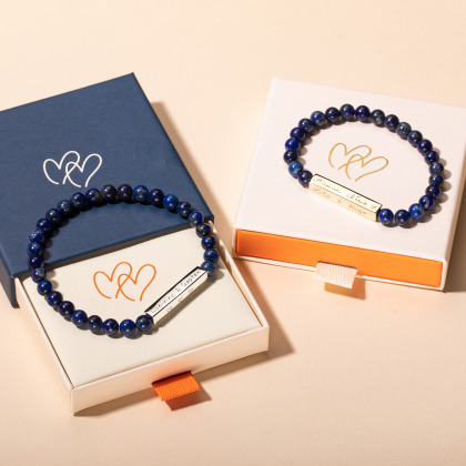 Bracciale Personalizzato con Pietre e Barra
