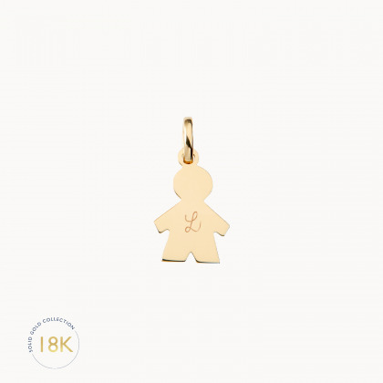 personalised 18 carat gold boy charm solid gold merci maman