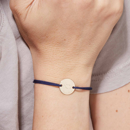 Bracciale personalizzato con pastiglia Merci Maman x Mellipou