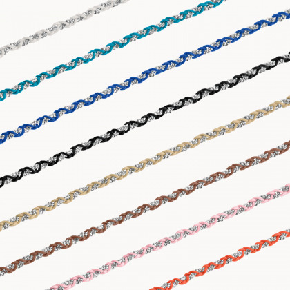 Collana personalizzata con Nome su catena intrecciata