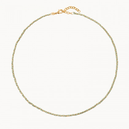 Collana Catena Intrecciata placcato oro Salvia merci maman