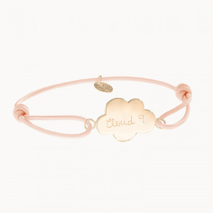 Bracciale Nuvola personalizzato placcato oro merci maman