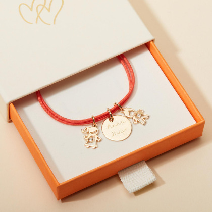 Bracciale personalizzato mamma cristallo placcato in oro merci maman