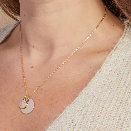 Collana personalizzata Stella Cristallo bano in oro merci maman