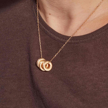 Collier personnalisé Prénom Unity Cristal plaqué or merci maman