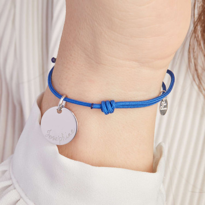 Personalisiertes Plättchen Armband vergoldet merci maman