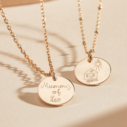 petit collier personnalisé plaqué or merci maman