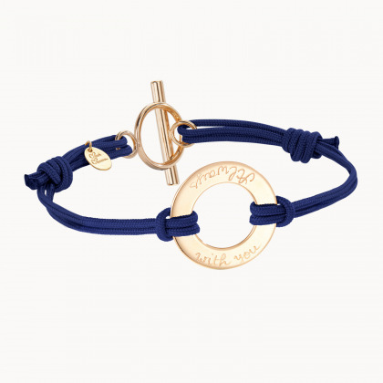 Personalisiertes Armband mit Ewigkeitsring vergoldet merci maman