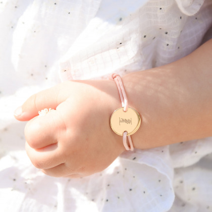 Bracelet Alphabet Floral personnalisé