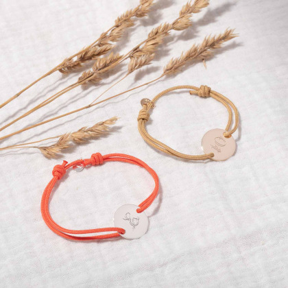 Bracelet Alphabet Floral personnalisé