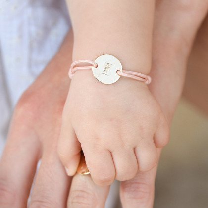 Bracelet Alphabet Floral personnalisé
