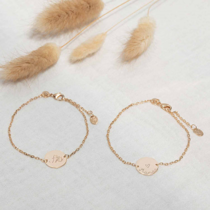 Bracciale Personalizzato Alfabeto Floreale a catena