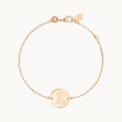 Bracciale Personalizzato Alfabeto Floreale a catena