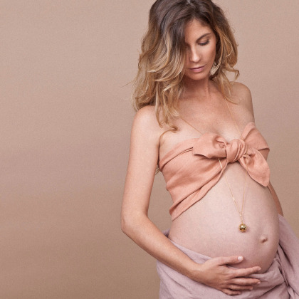 Collana personalizzata di gravidanza Harmony Merci Maman x Ilado