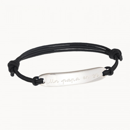 Personalisiertes Identitätsarmband für Männer sterlingsilber merci maman