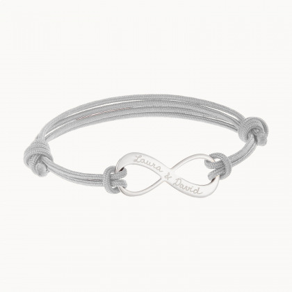Bracciale Infinity Personalizzato Uomo argento sterling merci maman