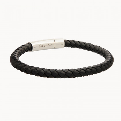 Personalisiertes großes Lederarmband für Männer