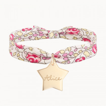 Das personalisierte Liberty Armband vergoldet merci maman