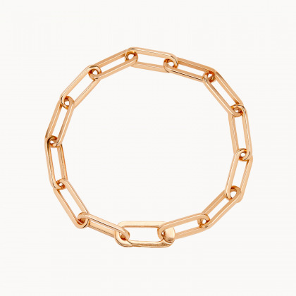 Bracciale a Catena Love Links placcato oro merci maman