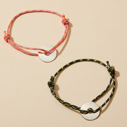 Bracelet Disque Marine personnalisé pour homme argent merci maman