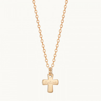 Collana Personalizzata per Battesimo o Comunione placcato oro merci maman