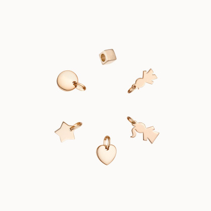 Achetez un mini charm personnalisé plaqué or merci maman
