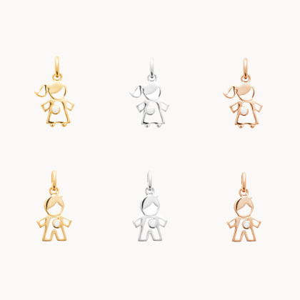 Acquista charm personalizzato bambini cristallo placcato in oro merci maman
