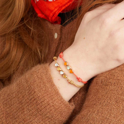 Acquista una perla con pietra di nascita a cuore placcato in oro merci maman
