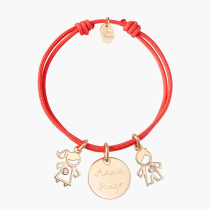 Bracciale personalizzato mamma cristallo placcato in oro merci maman