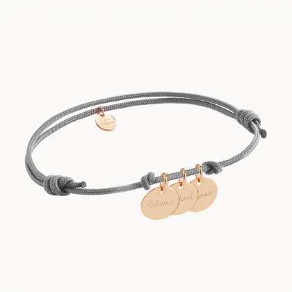 personalisiertes namensarmband vergoldet merci maman