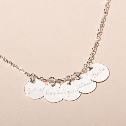 Collana personalizzata con 4 nomi & più