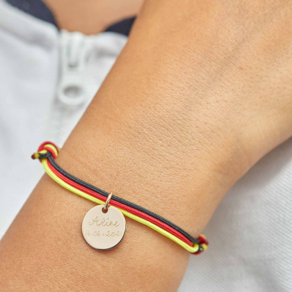 Personalisiertes Olympic Armband vergoldet merci maman