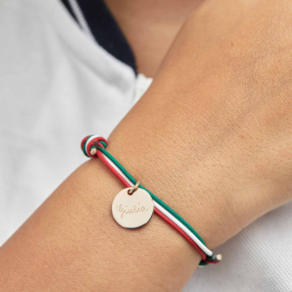 Personalisiertes Olympic Armband vergoldet merci maman