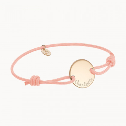 Bracciale Figlioccia personalizzato con medaglia placcato oro merci maman