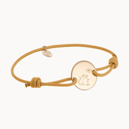 Personalisiertes Chinesisches Tierkreiszeichen Armband vergoldet merci maman