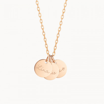 Collier personnalisé 3 Prénoms