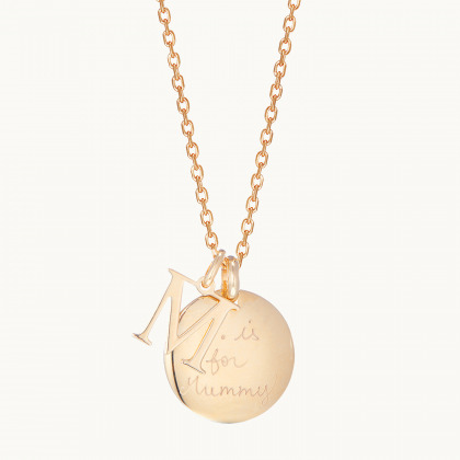 Collana Personalizzata Alfabeto placcato oro merci maman