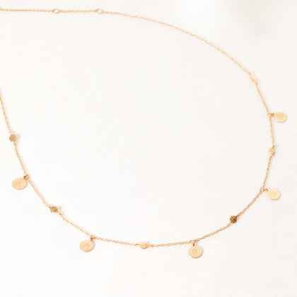 Collana Personalizzata Boho placcato oro merci maman